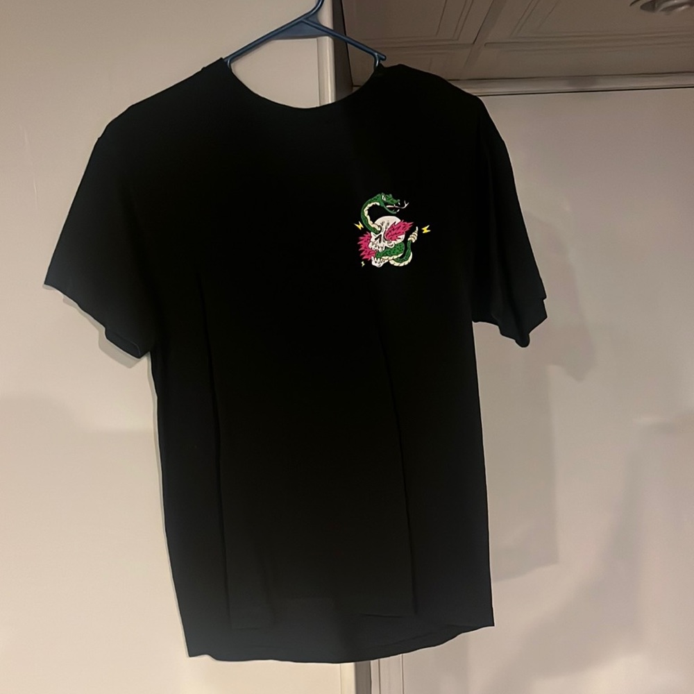 Snake and skull black tee, medium